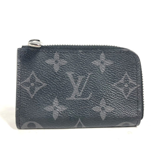 Louis Vuitton Coin M63536 Eclipse Portemonejour Monogram Canvas Black Handbag Mo 3