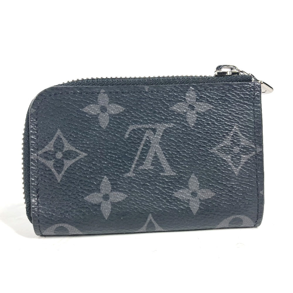 Louis Vuitton Coin M63536 Eclipse Portemonejour Monogram Canvas Black Handbag Mo 3