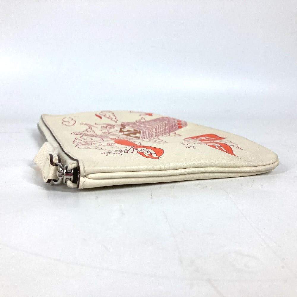 Pouch Ivorytype Carre Pocket Long Handbag Leather Travel Bag