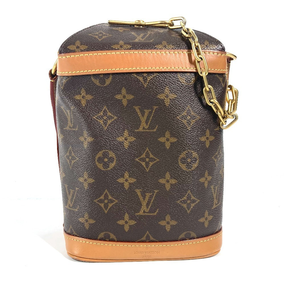 Louis Vuitton M44877 Milk box Monogram Leather Canvas Brown Shoulder Bag