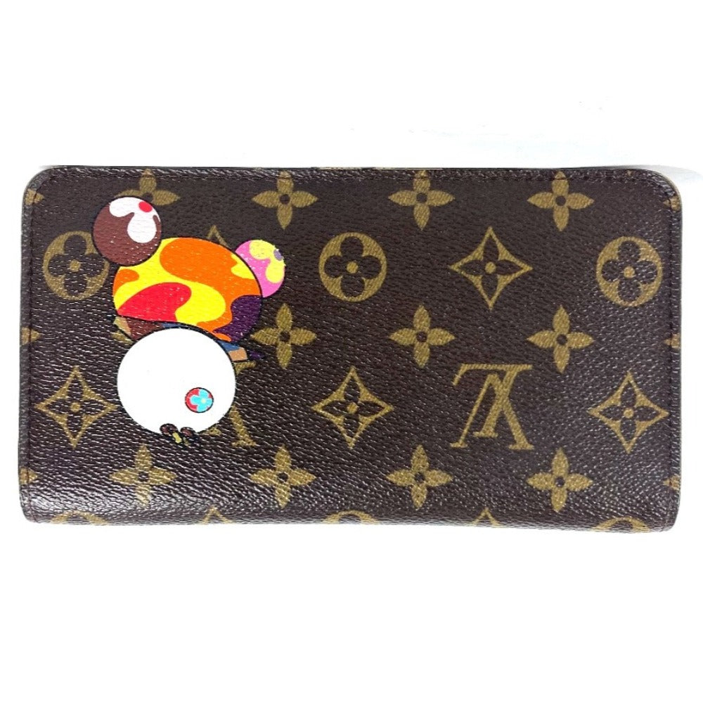 Louis Vuitton Long Purse M61729 panda Porto Monogram Canvas Brown Wallet Case