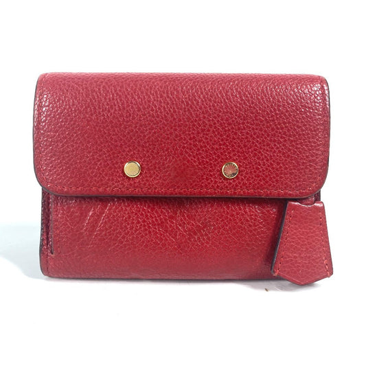 Louis Vuitton Trifold M62185 Ann Platt Ann Monogram Leather Red Wallet Case