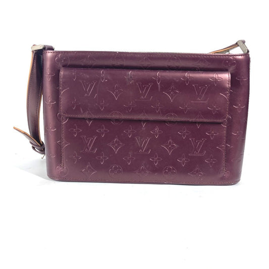 Louis Vuitton M55126 mat purple mat Alston Monogram Leather Shoulder Bag