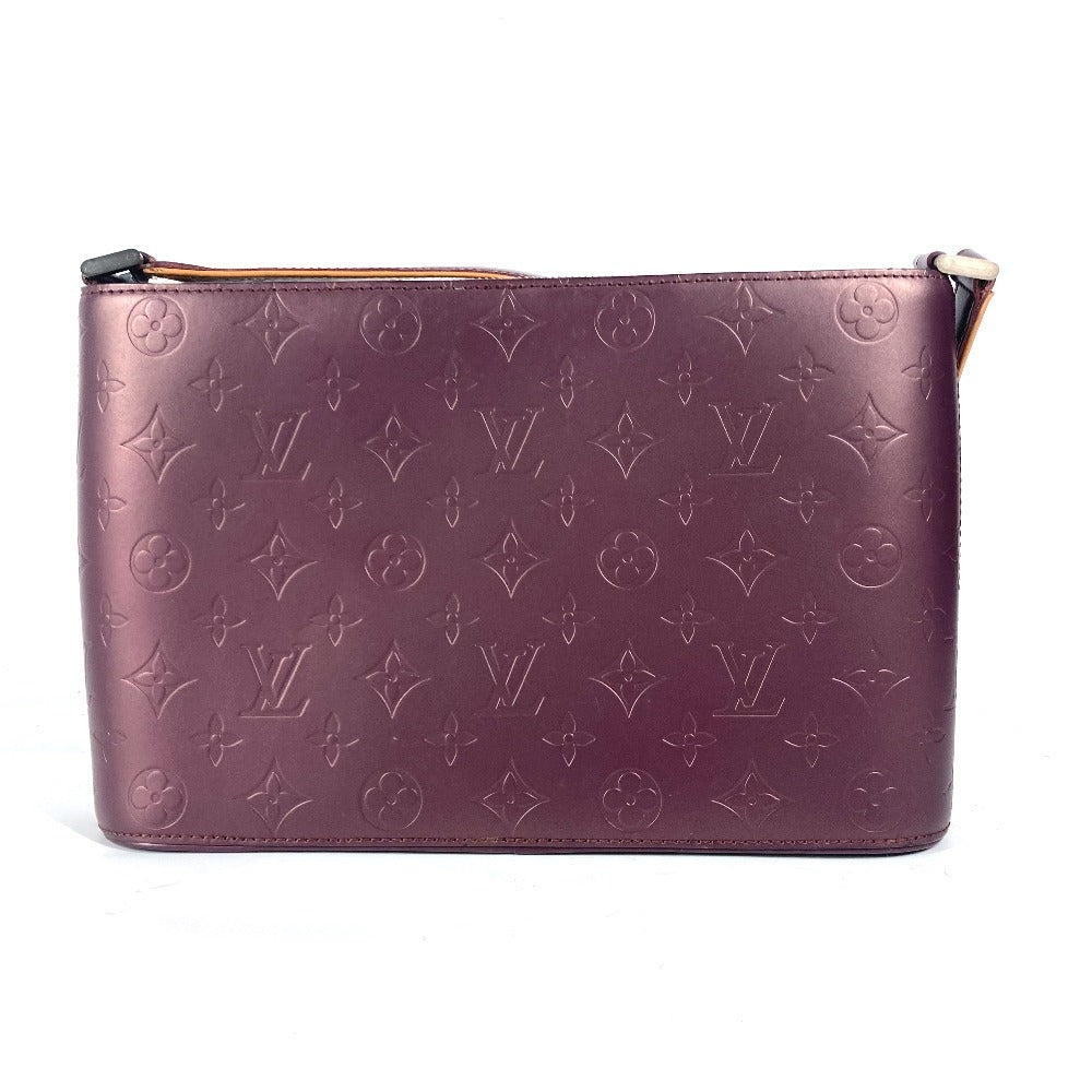 Louis Vuitton M55126 mat purple mat Alston Monogram Leather Shoulder Bag