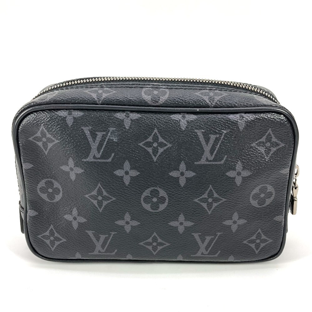 Louis Vuitton Pouch M43384 Eclipse True Monogram Canvas Black Wallet Case