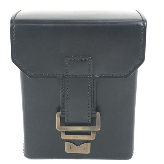 Louis Vuitton Pouch M92222 Liege line Pister Leather Black Handbag