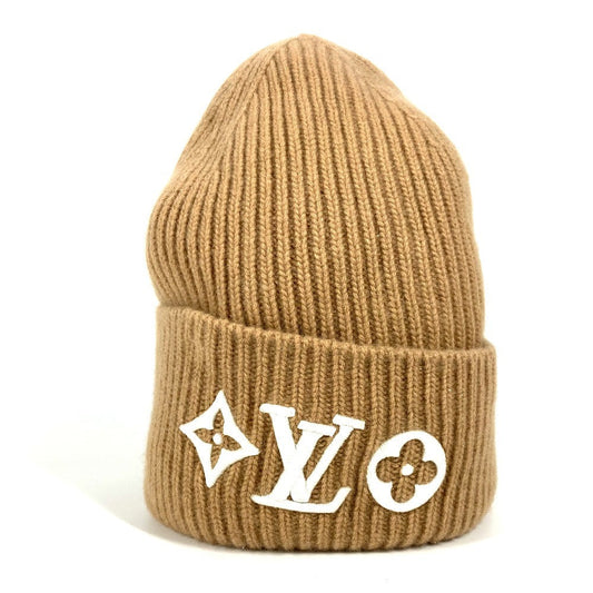 Louis Vuitton Knit M77871 Bonnet Headline Wool Beige Apparel