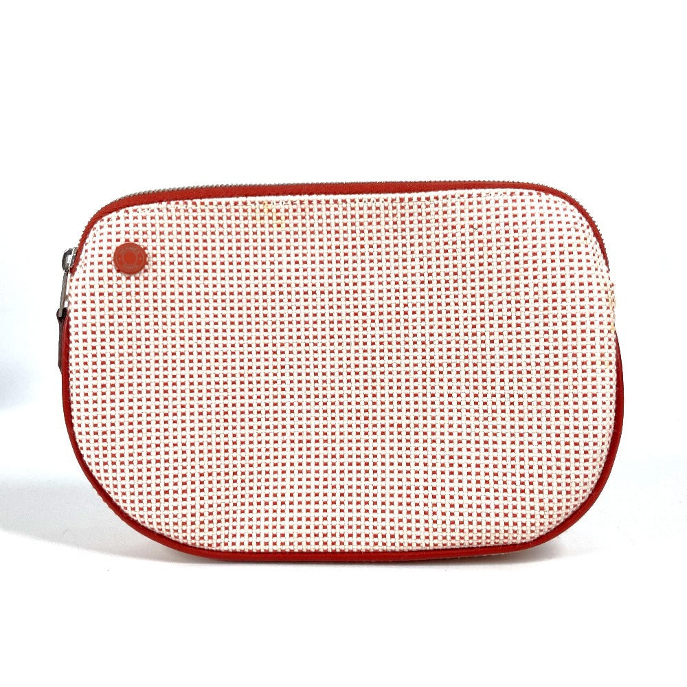 Pouch Cotton Pouch "Echappé" Handbag Red Travel Bag