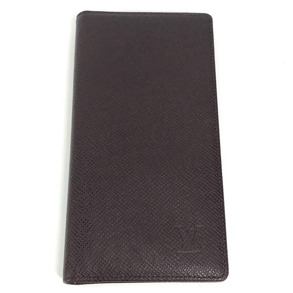 Louis Vuitton Long Purse M30396 Taiga purple Leather Wallet Case