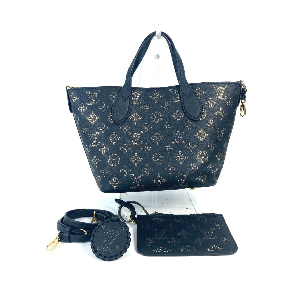 Louis Vuitton M23393 mahina Blossom PM Monogram Leather Black Shoulder Bag