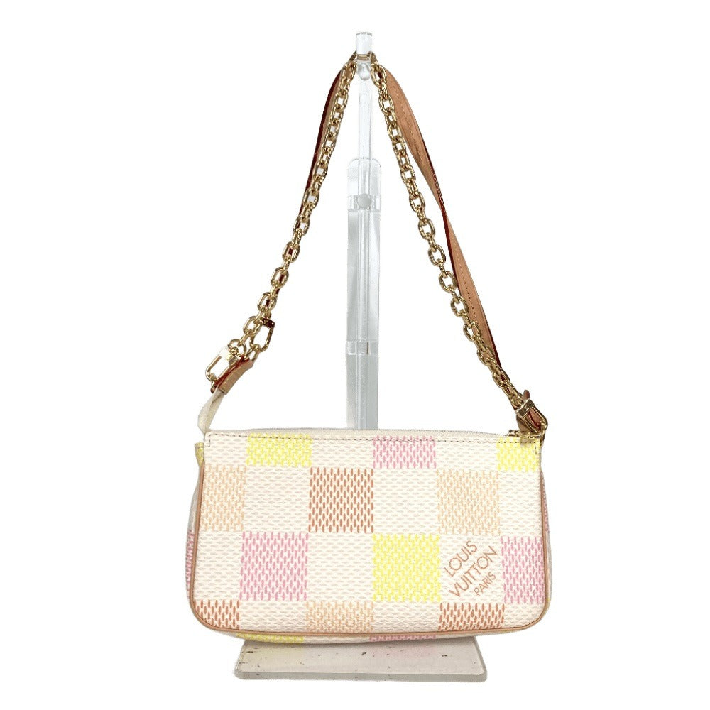 Louis Vuitton N40642 Damier Damiericious Pochette Accessoires Canvas Pink Shoulder Bag