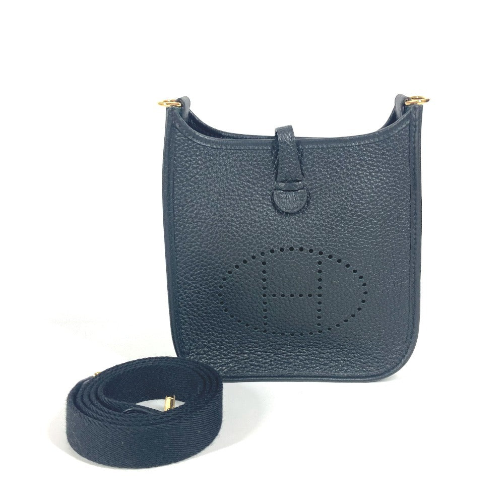 Hermes Shoulder Bag Taurillon Clemence Long Evelyn Tpm Amazone Black Mo 250518 3