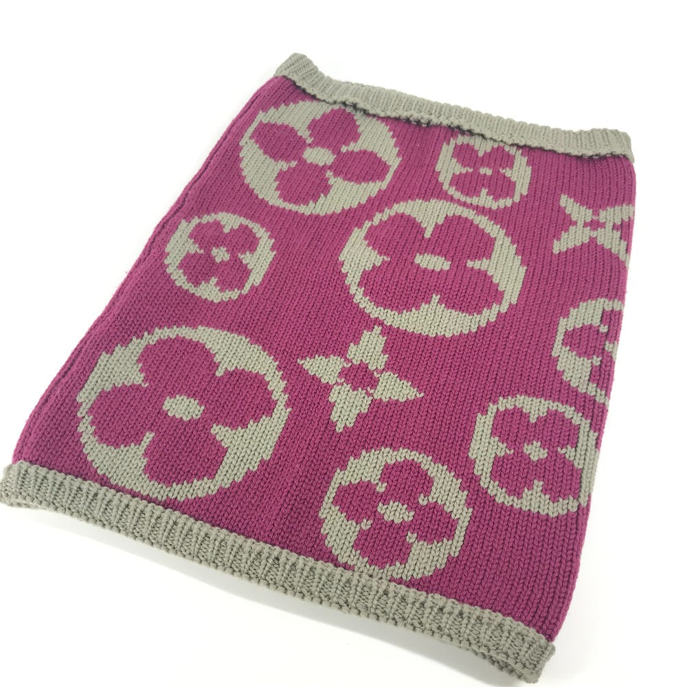 Louis Vuitton Scarf M72768 purple Snood Grand Monogram Wool Apparel
