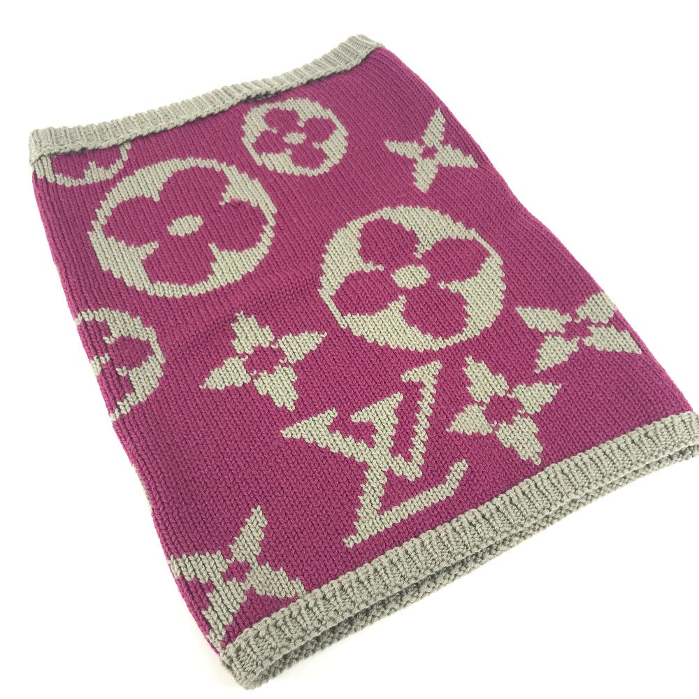 Louis Vuitton Scarf M72768 purple Snood Grand Monogram Wool Apparel