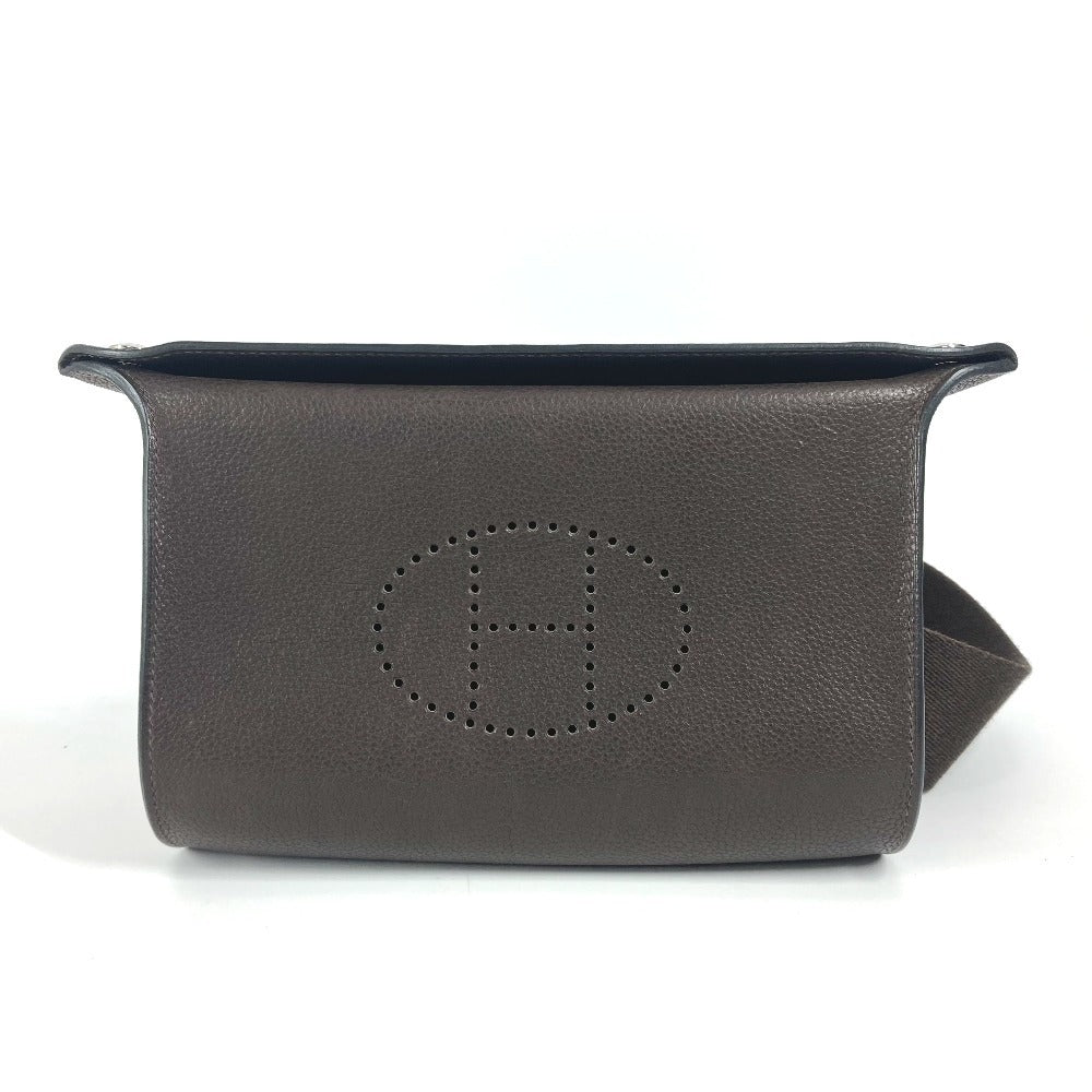 Shoulder Bag Togo Dark H Punching Vidoposch Brown Logo