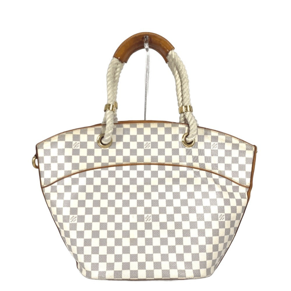 Louis Vuitton Damier Azur Damier Azur Pomplon Canvas White Shoulder Bag