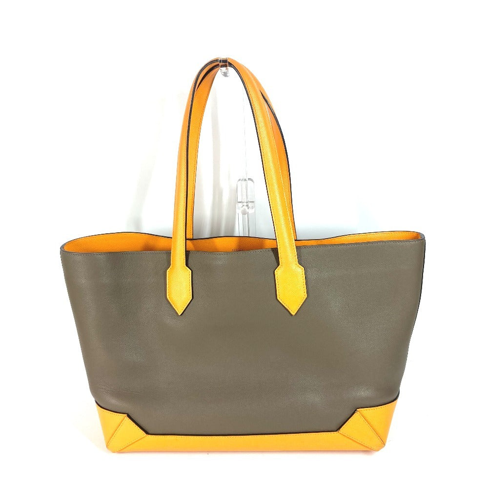 Hermes Shoulder Bag Evercolor Epsom By Color Maxibox Hippo Yellow