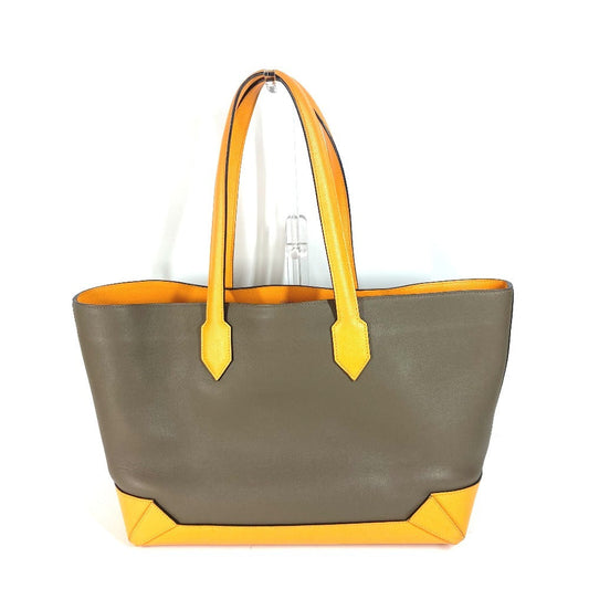 Hermes Shoulder Bag Evercolor Epsom By Color Maxibox Hippo Yellow