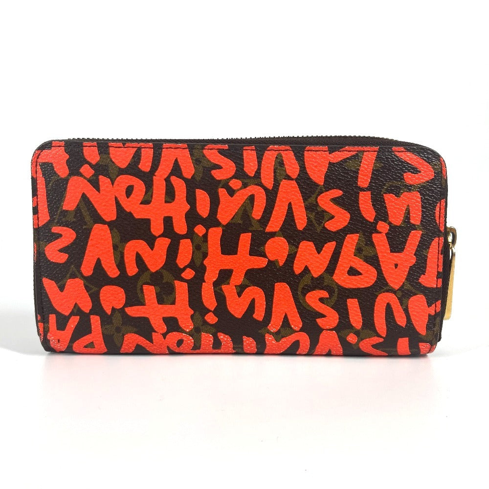 Louis Vuitton Long Purse M93711 MonogramGraffitiCanvas graffiti Orange Wallet Case