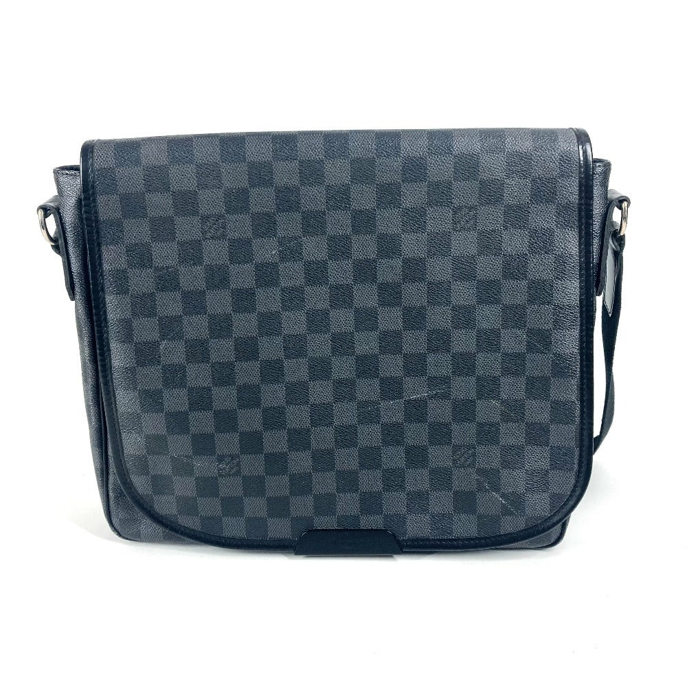 Louis Vuitton N58029 Damier Grafitto Damier Grafitte Canvas Black Shoulder Bag