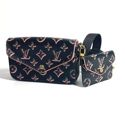 Louis Vuitton M81471 Coated Fall You Collection Monogram Canvas Black Apparel