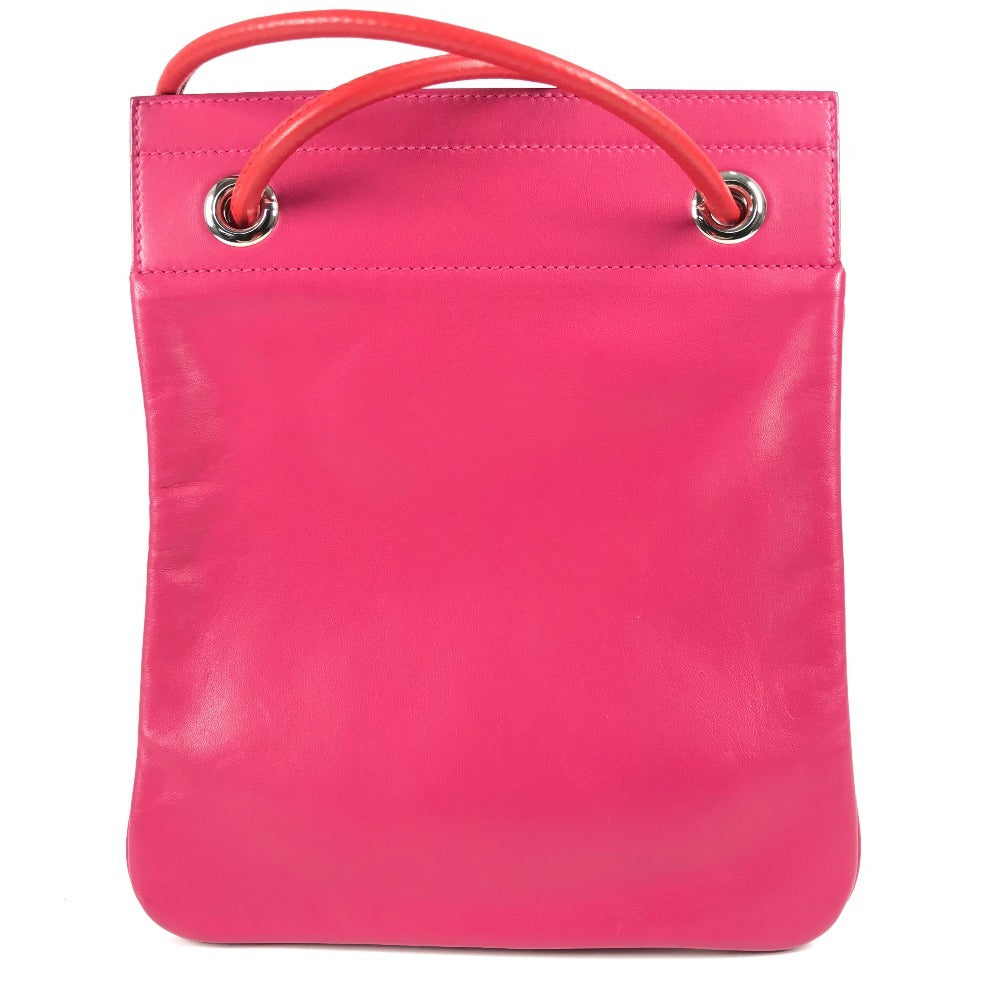 Shoulder Bag By Color Sac Aline Leather Pink