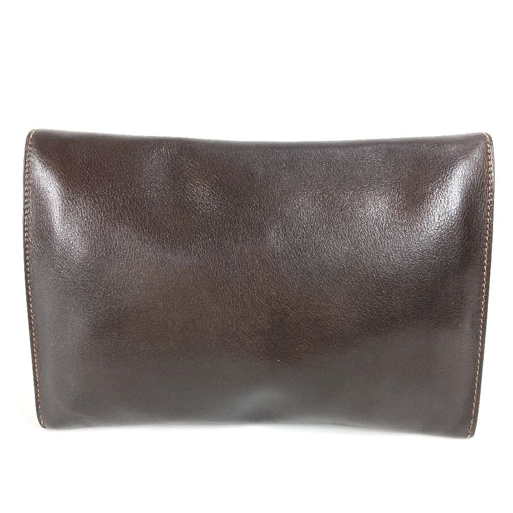 Clutch Bag Leather Brown