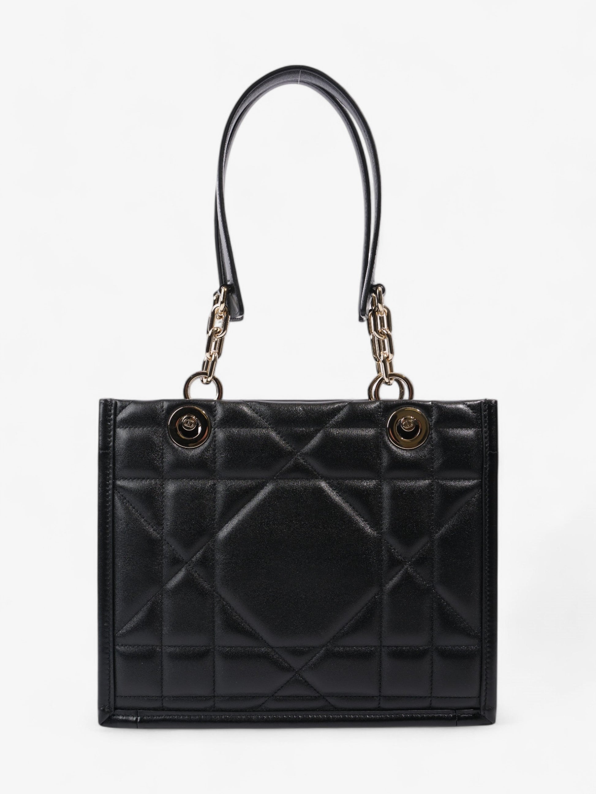 Dior Christian Archi Cannage Bage Shoulder Bag Leather Black
