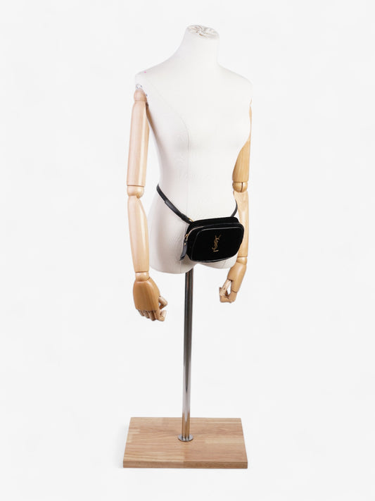 YSL Saint Laurent Lou Belt Bag Velvet Black