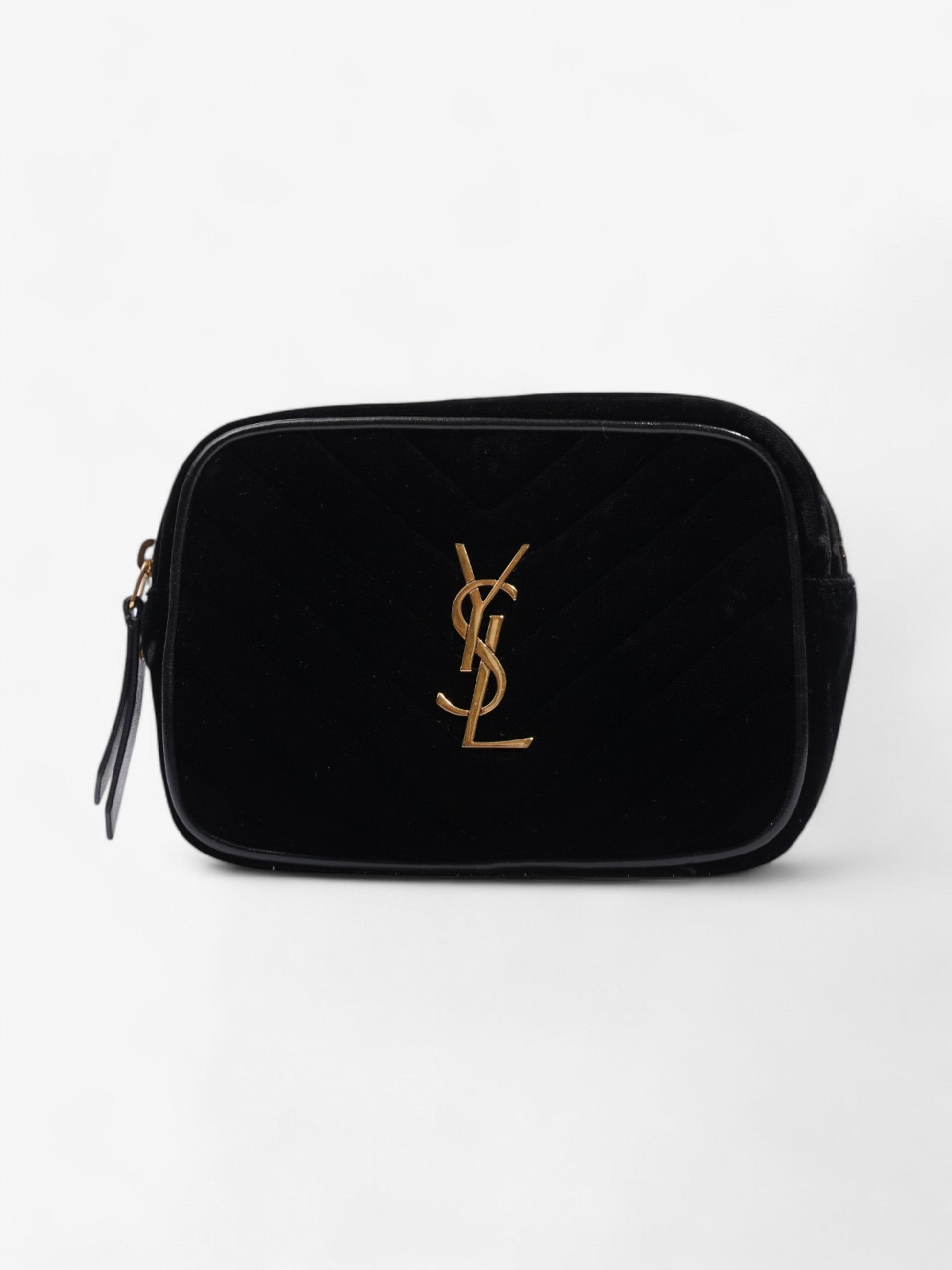 YSL Saint Laurent Lou Belt Bag Velvet Black