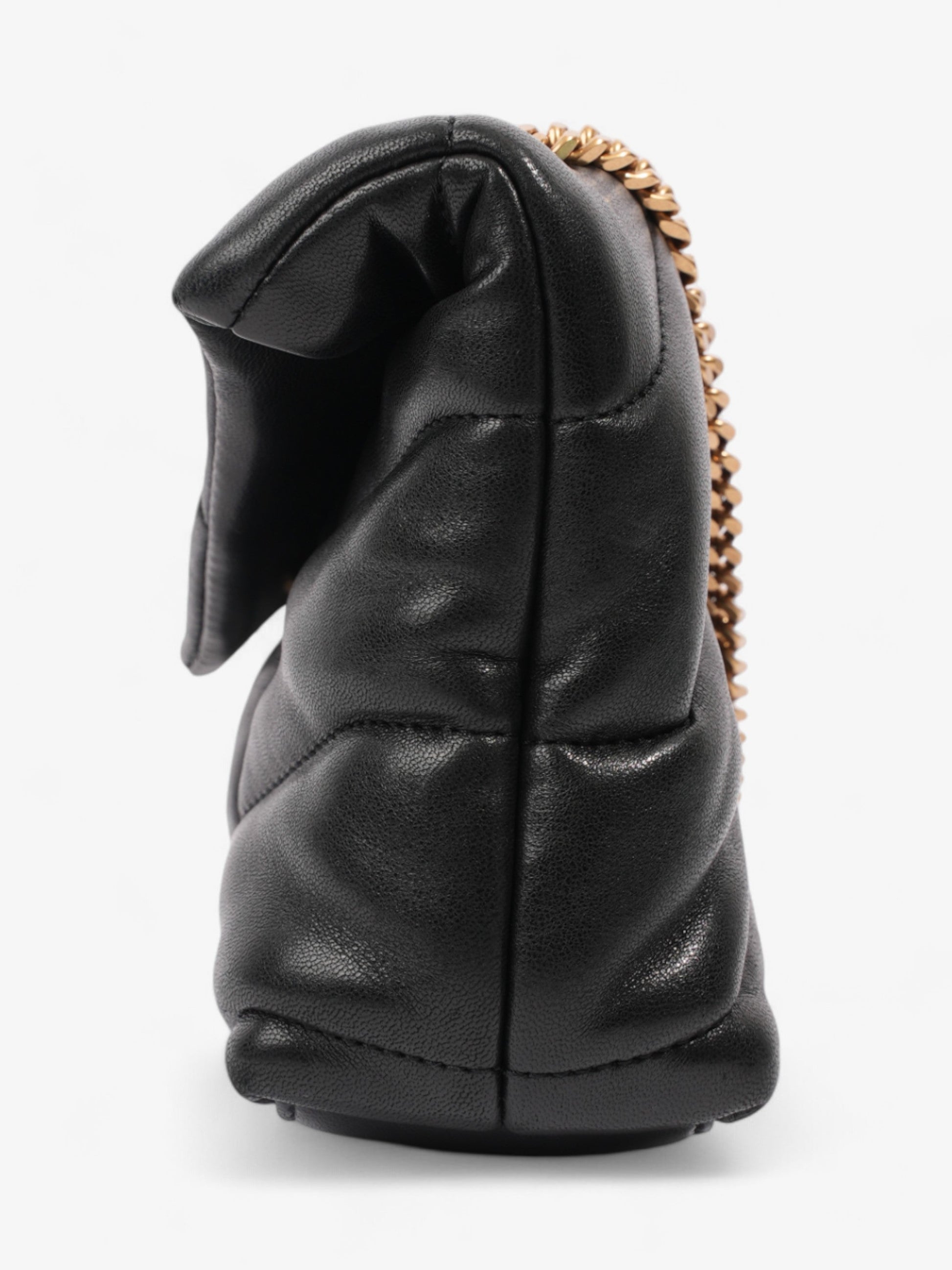YSL Saint Laurent Lou Lou Puffer Calfskin Crossbody Bag Leather Black Small