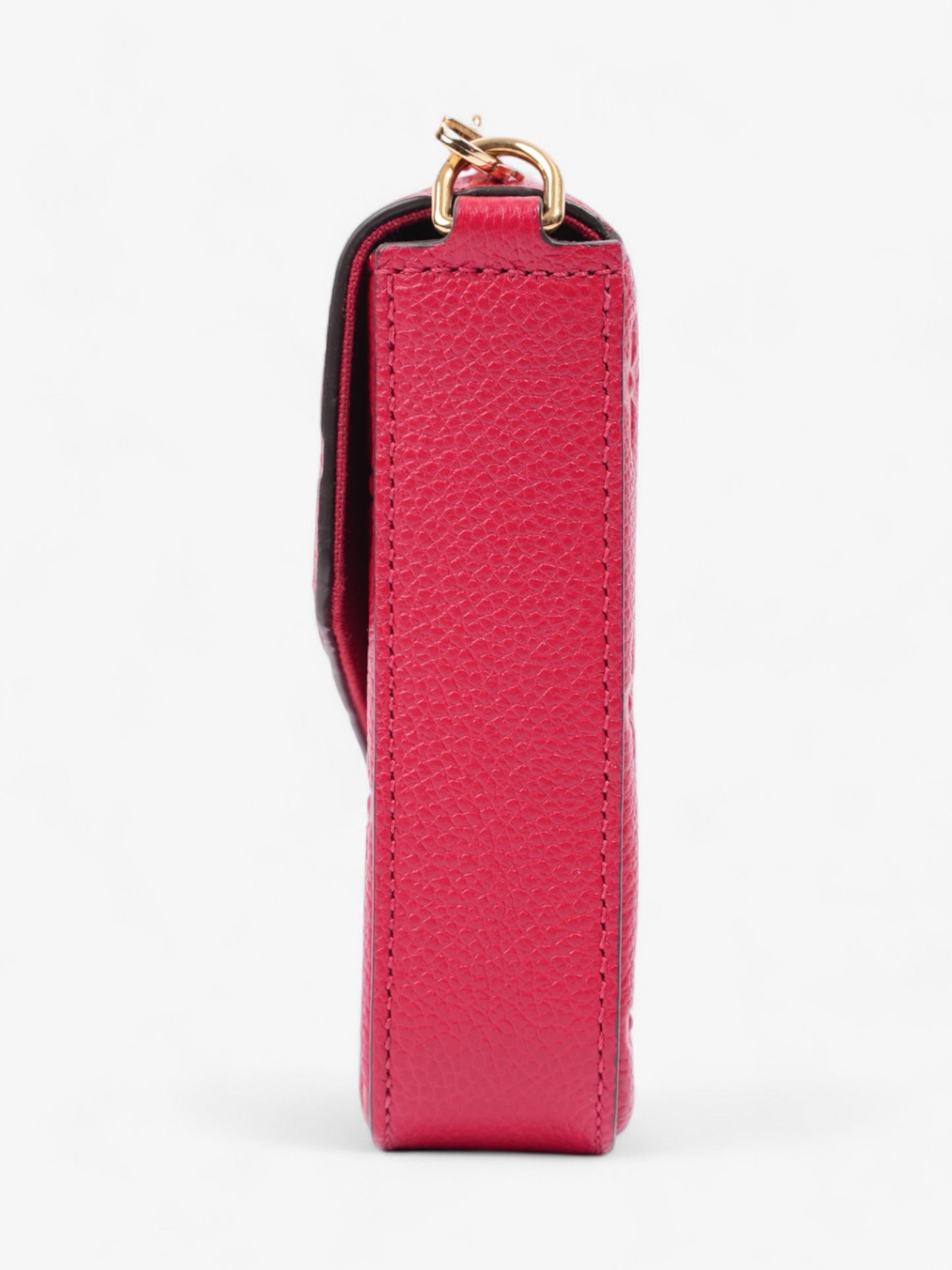 Louis Vuitton Pochette Felicie Monogram Empreinte Leather Red Clutch Bag