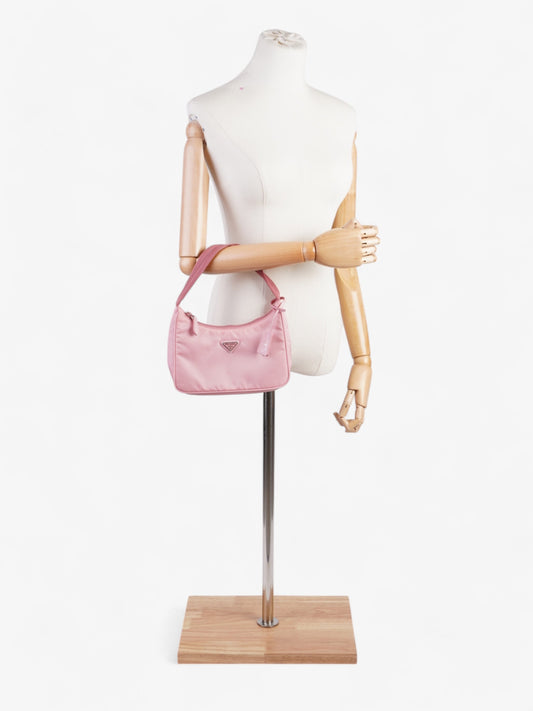 Prada Re Edition Shoulder Bag Nylon Pink Baby Baby Pink Nylon