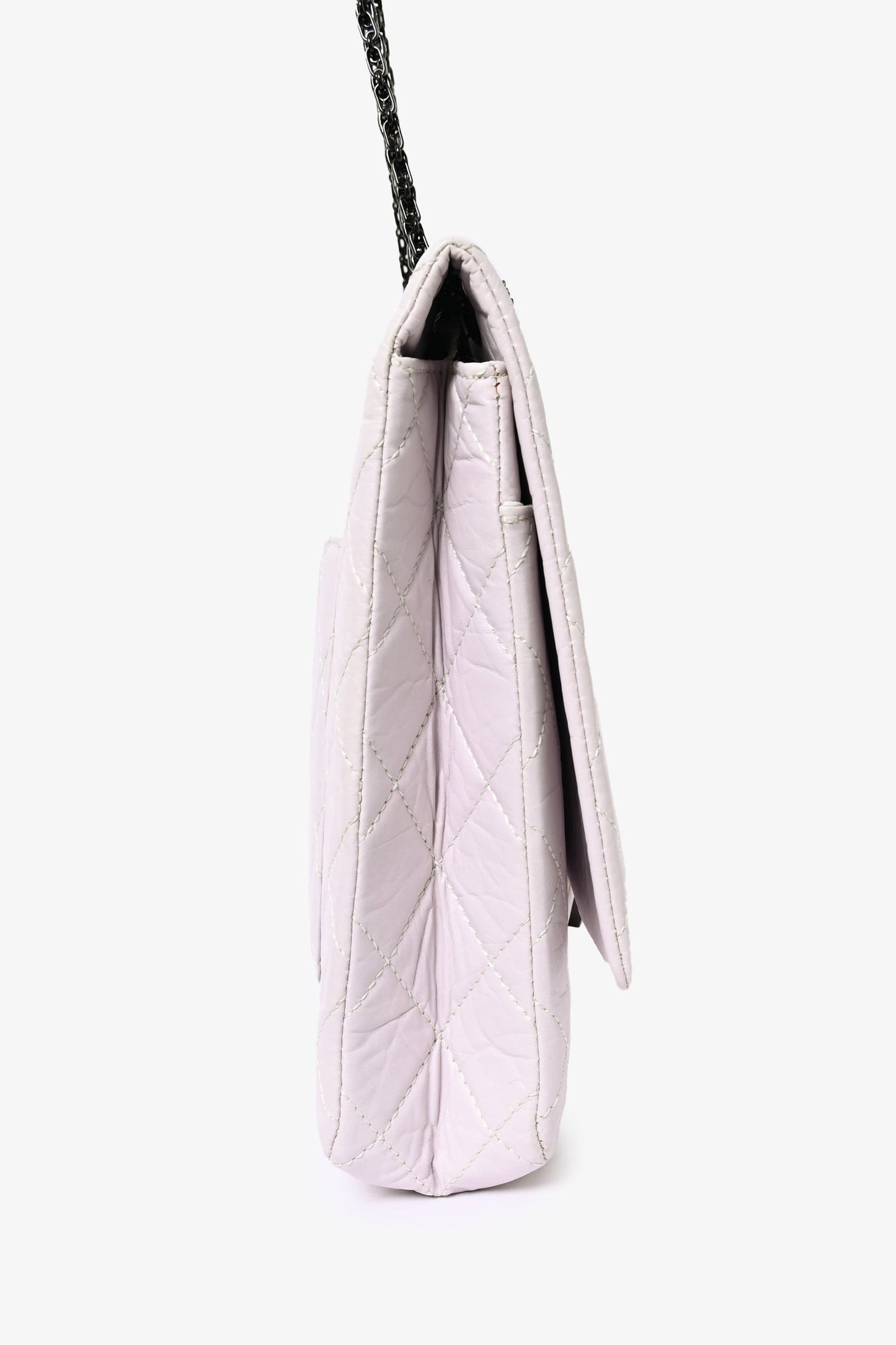 Chanel ™ 2008/9 Grey Leather Quilted 2.55 Reissue XL Accessory