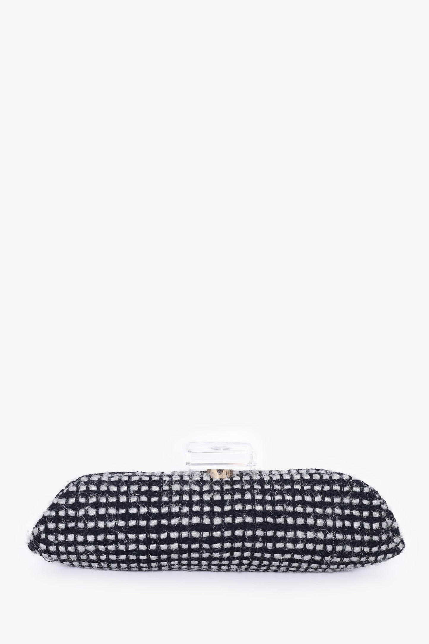 Chanel ™ 2002/03 Black/Silver Tweed Clutch