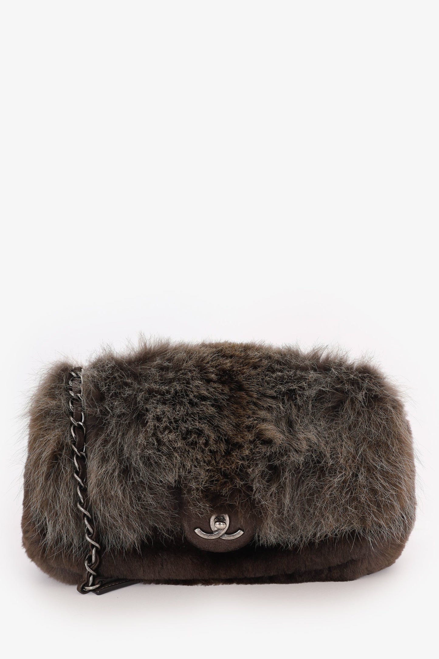 Chanel ™ 2013-14 Brown Fur CC Flap Bag
