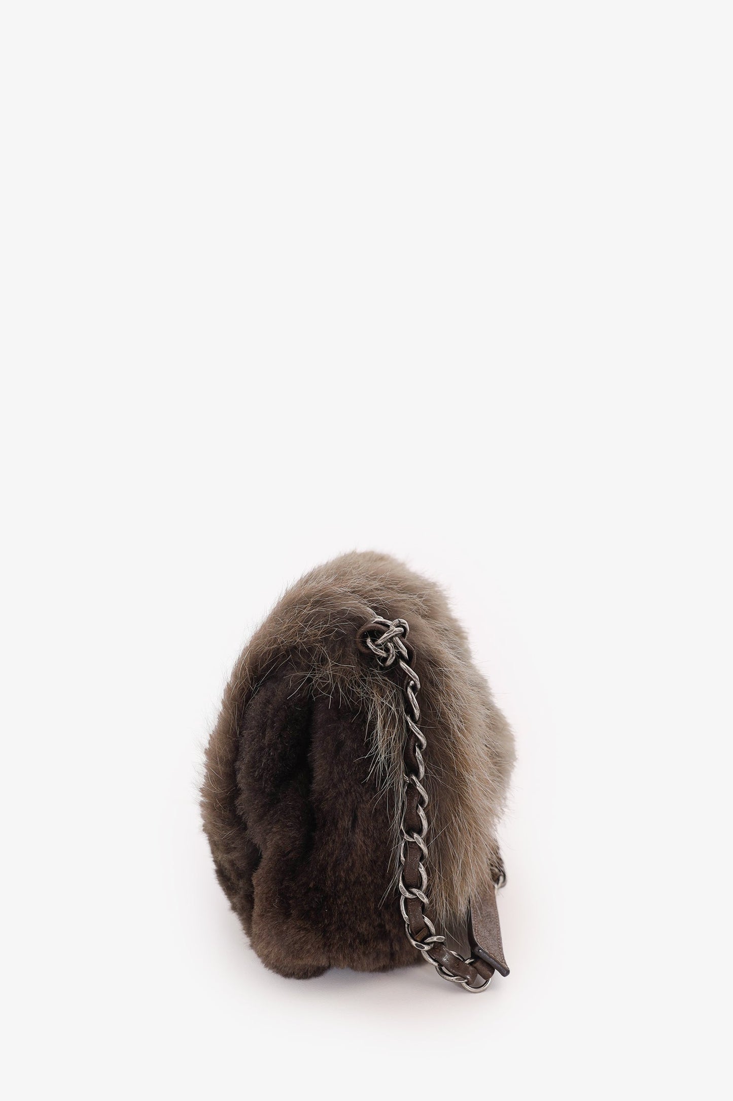 Chanel ™ 2013-14 Brown Fur CC Flap Bag