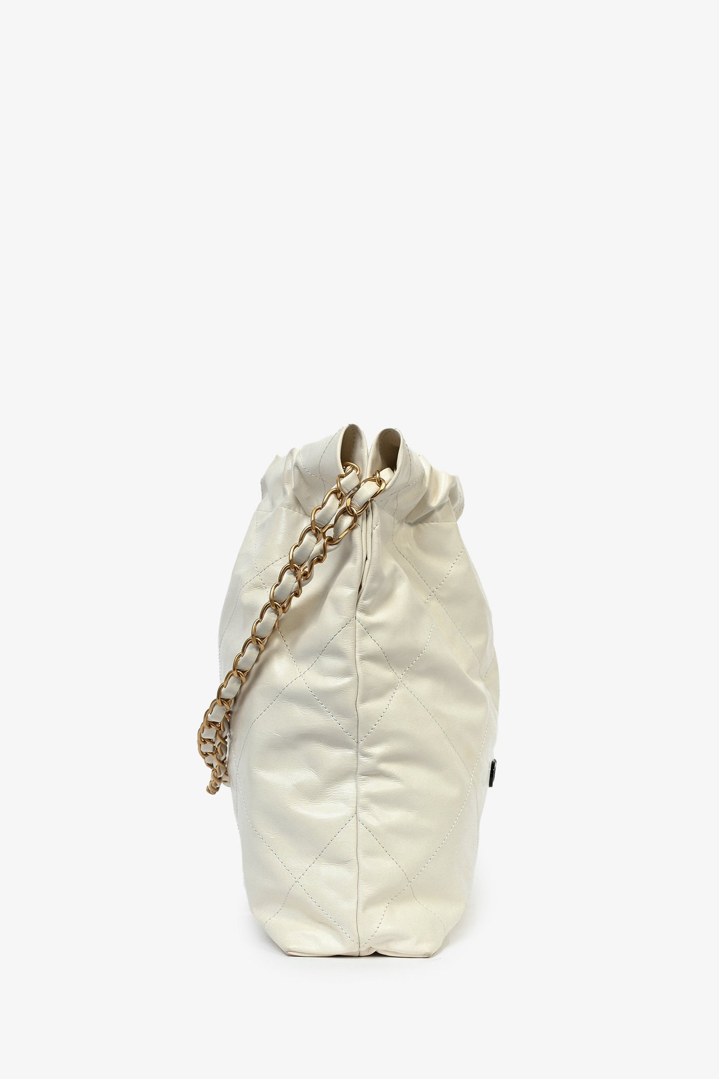 Chanel ™ White Leather Small 22 Shoulder Bag