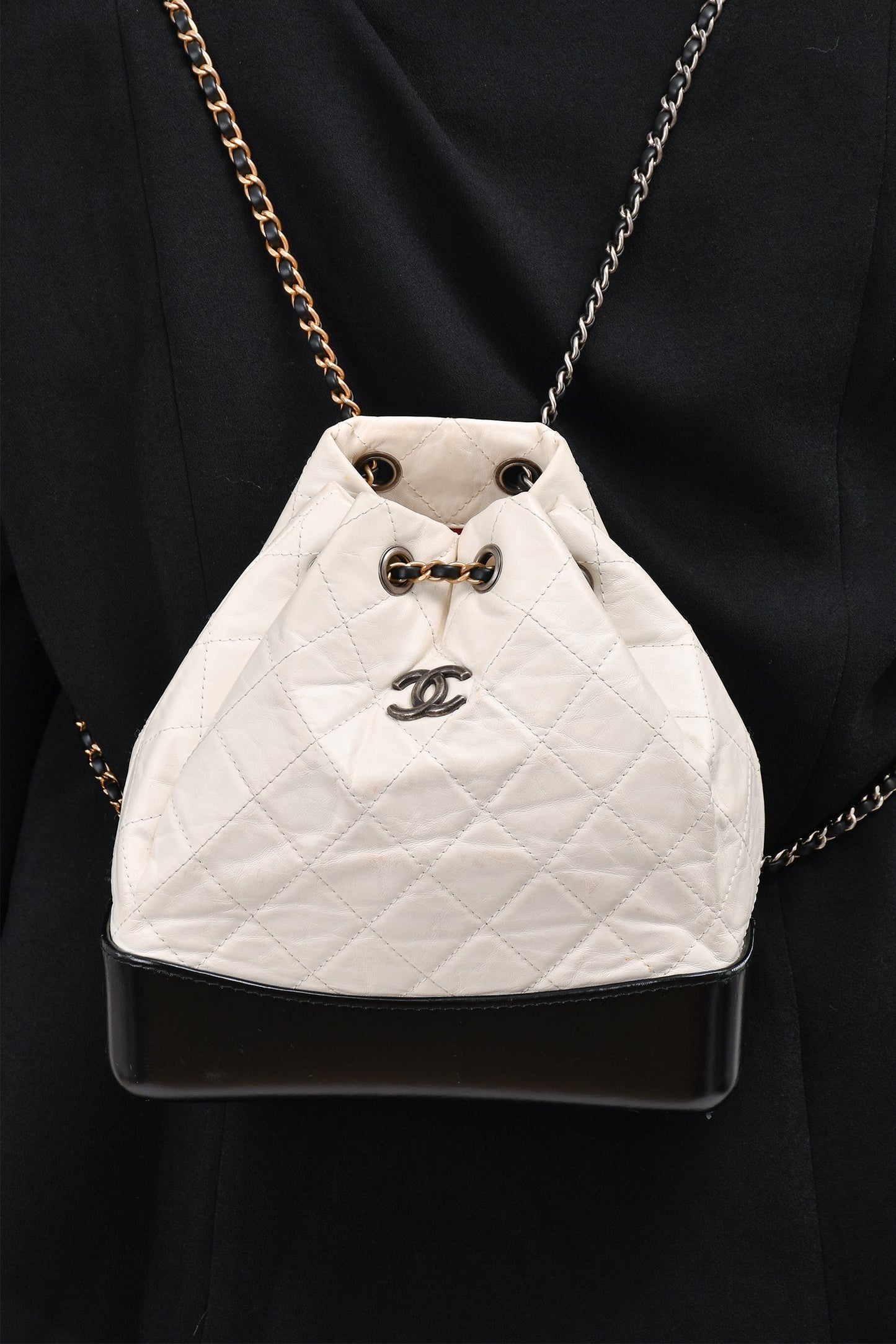 Chanel ™ 2018 White/Black Gabrielle Backpack