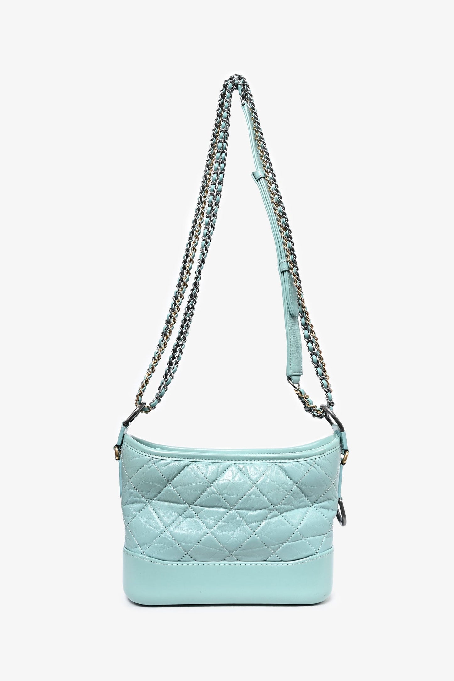 Chanel ™ 2019 Seafoam Green Quilted Small Gabrielle Shoulder Bag (As Is)