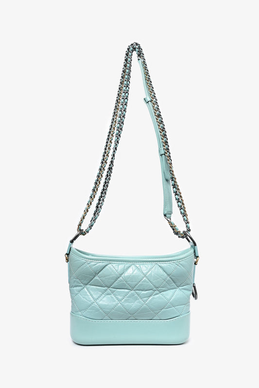 Chanel ™ 2019 Seafoam Green Quilted Small Gabrielle Shoulder Bag (As Is)