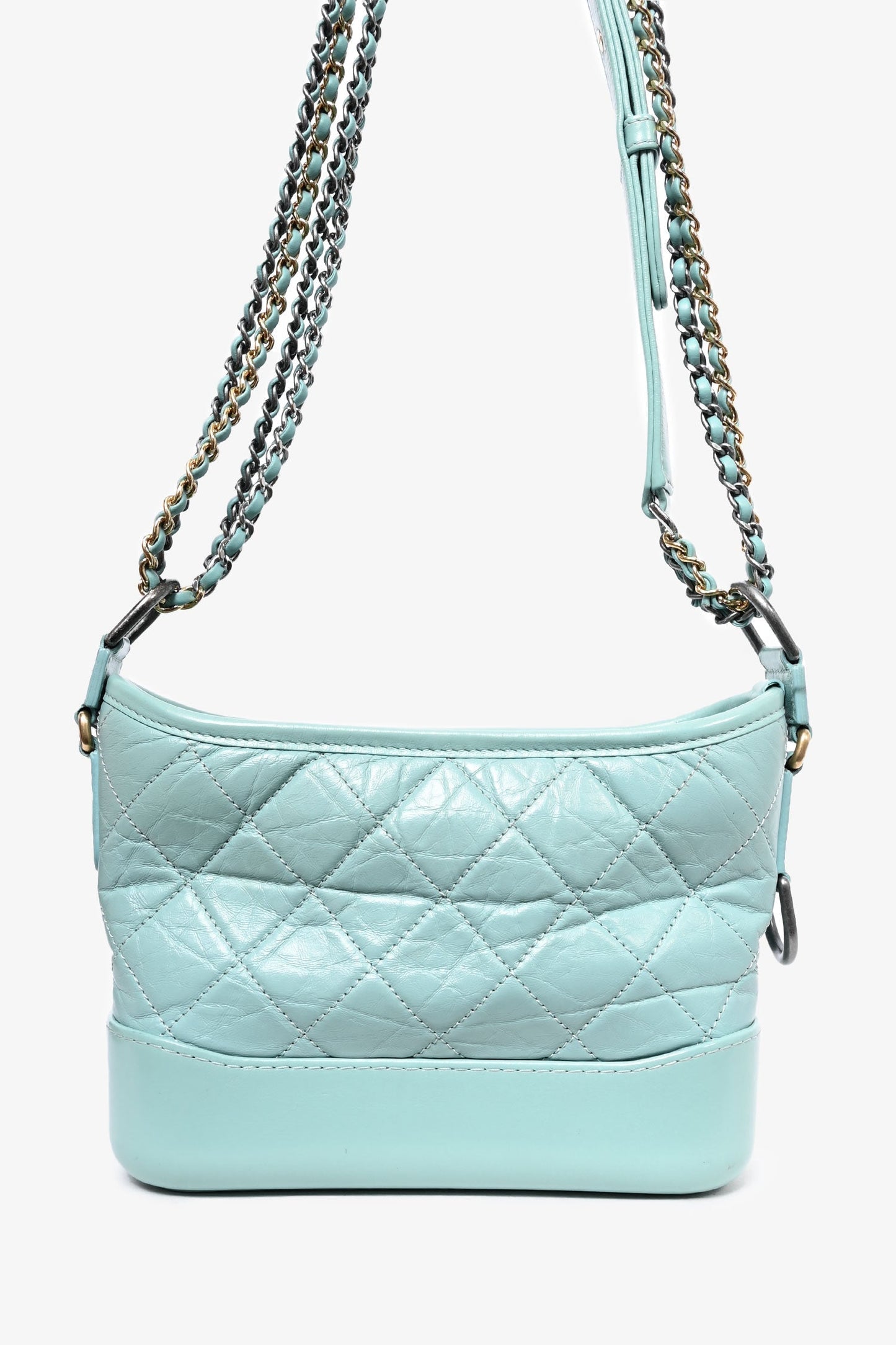 Chanel ™ 2019 Seafoam Green Quilted Small Gabrielle Shoulder Bag (As Is)