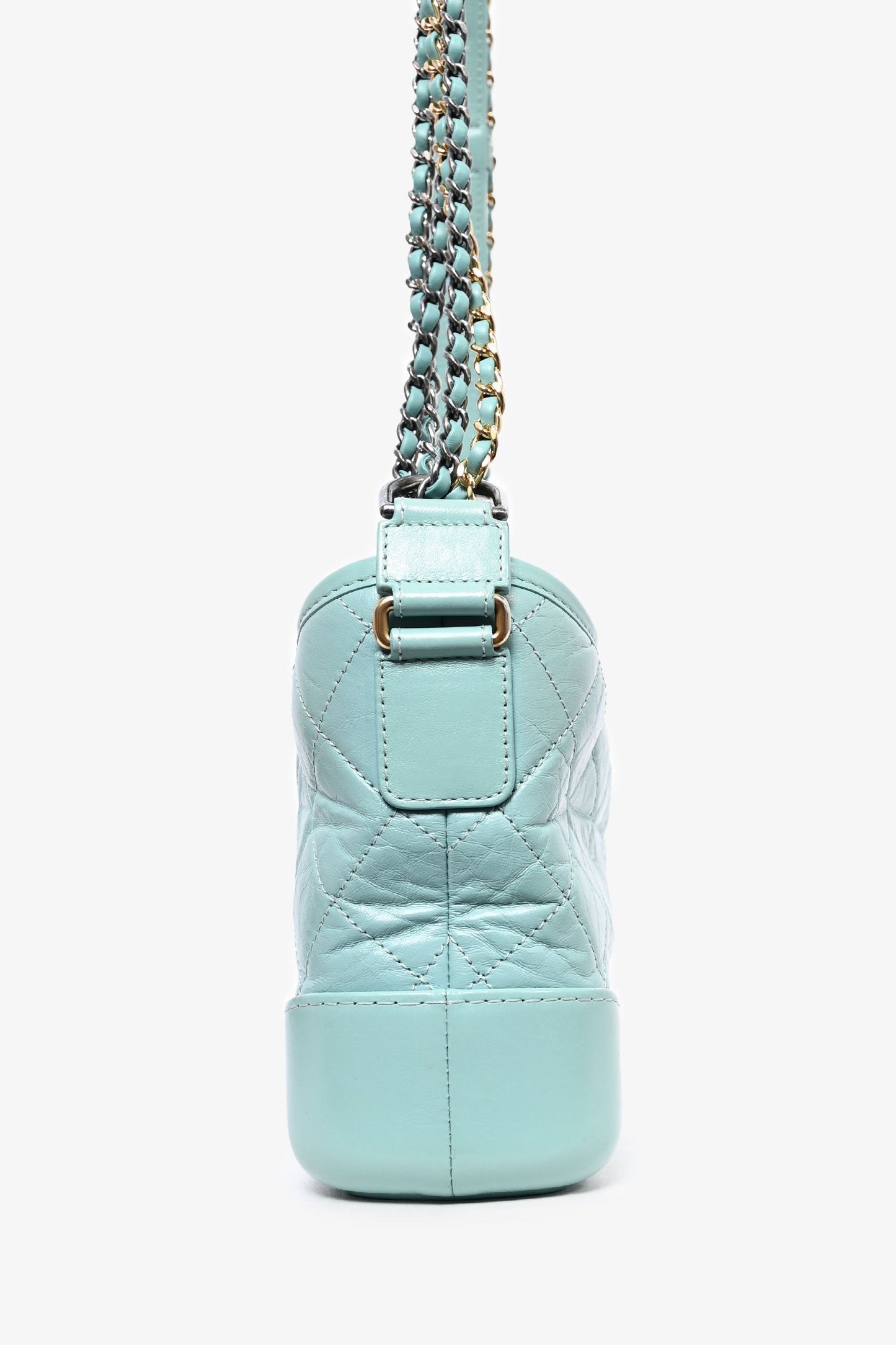 Chanel ™ 2019 Seafoam Green Quilted Small Gabrielle Shoulder Bag (As Is)
