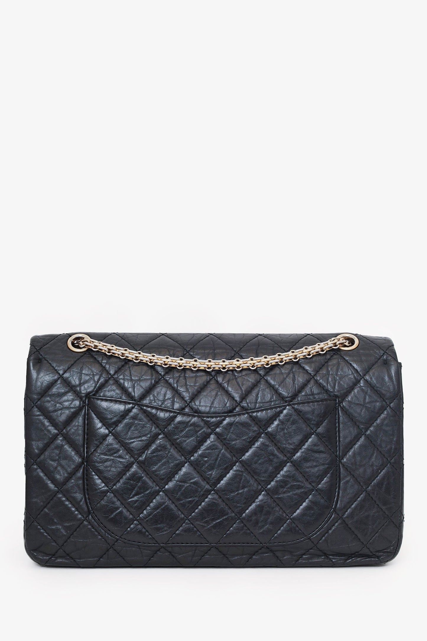 Chanel ™ Black Quilted Aged Calfskin Large Reissue 255 Shoulder Bag