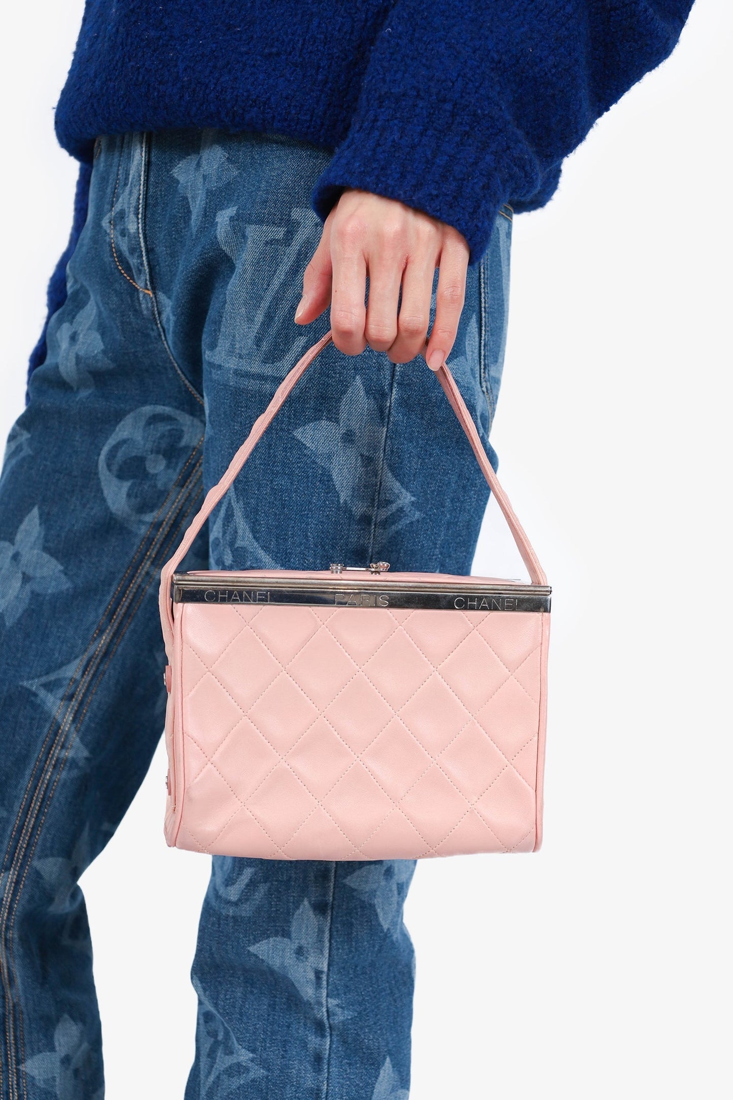 Chanel ™ 1996-97 Pink Quilted Lambskin Vanity Box