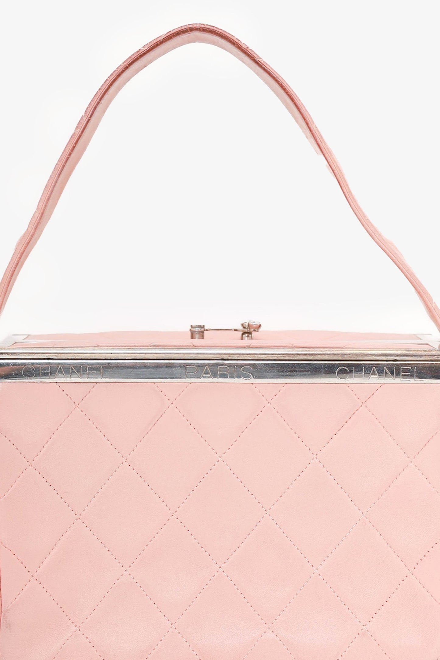 Chanel ™ 1996-97 Pink Quilted Lambskin Vanity Box