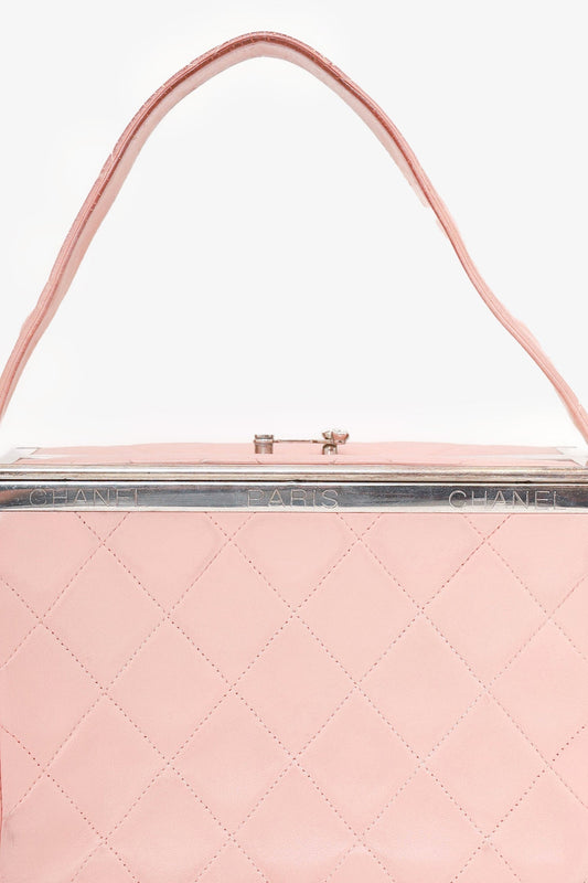 Chanel ™ 1996-97 Pink Quilted Lambskin Vanity Box