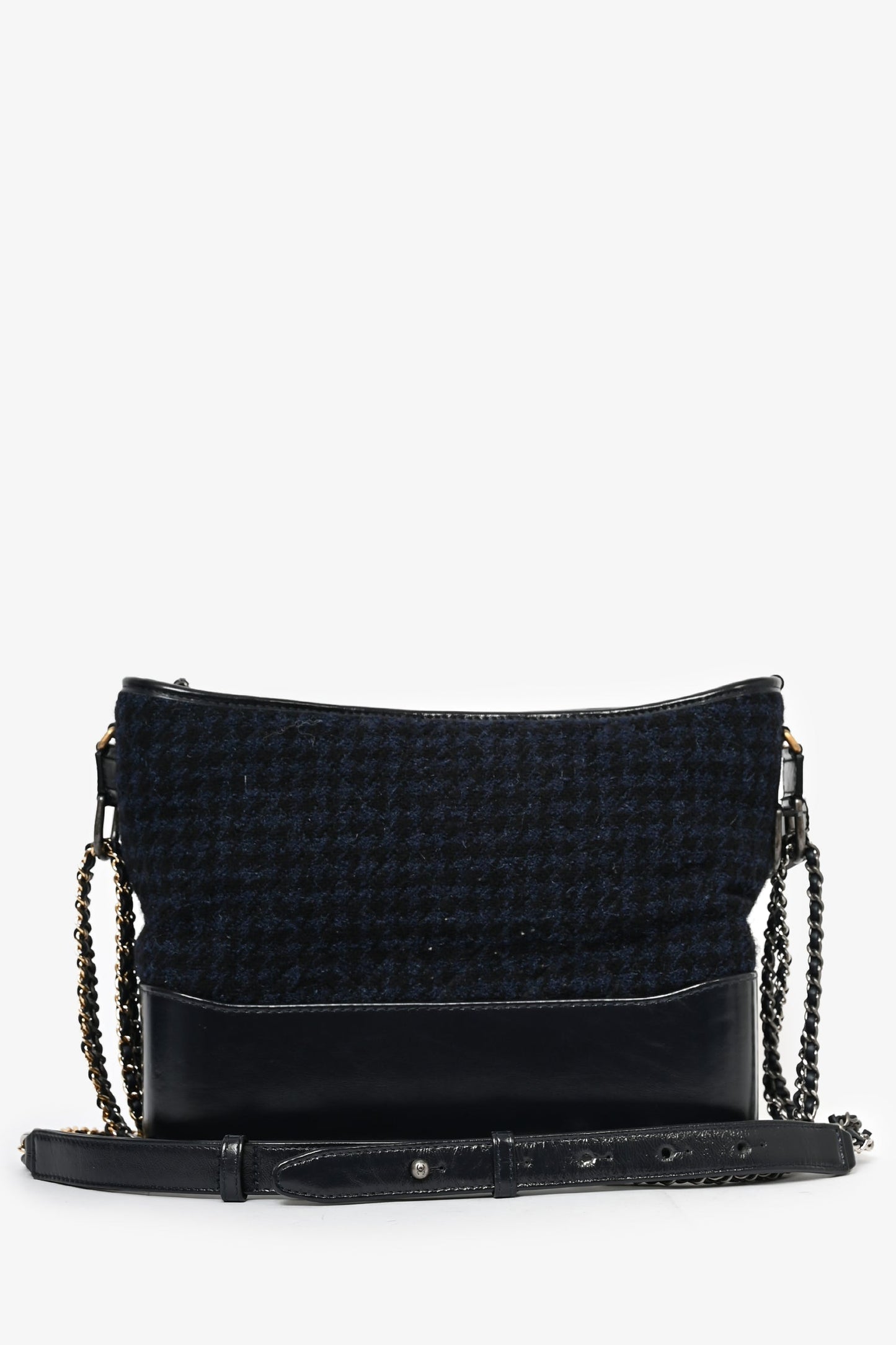 Chanel ™ 2017 Navy/Black Tweed Hobo Large Gabrielle Crossbody Bag