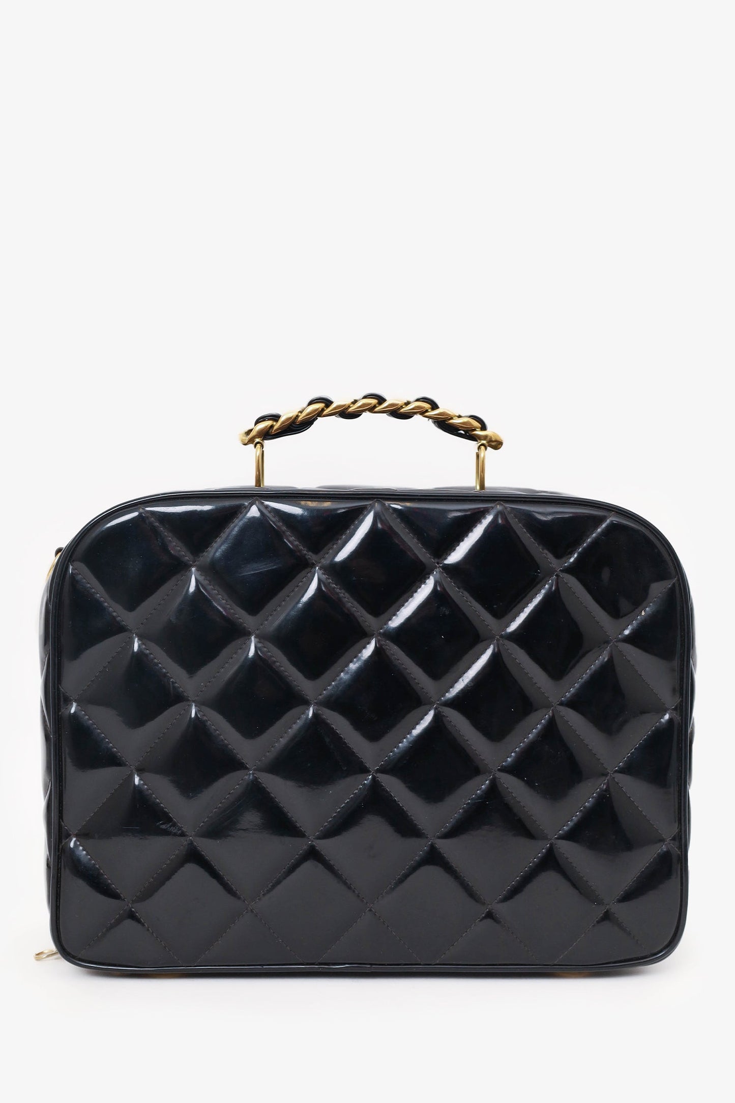 ™ 1994-96 Black Patent Leather Large Vanity Case Signature