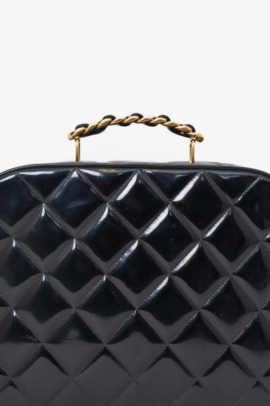 ™ 1994-96 Black Patent Leather Large Vanity Case Signature
